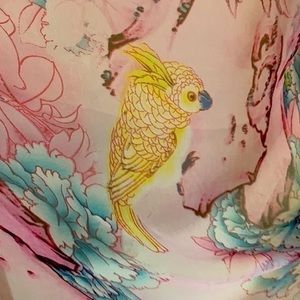 Scarf Silky Soft Scarf 20” by 64” silky soft bird scarf pinks and soft purples